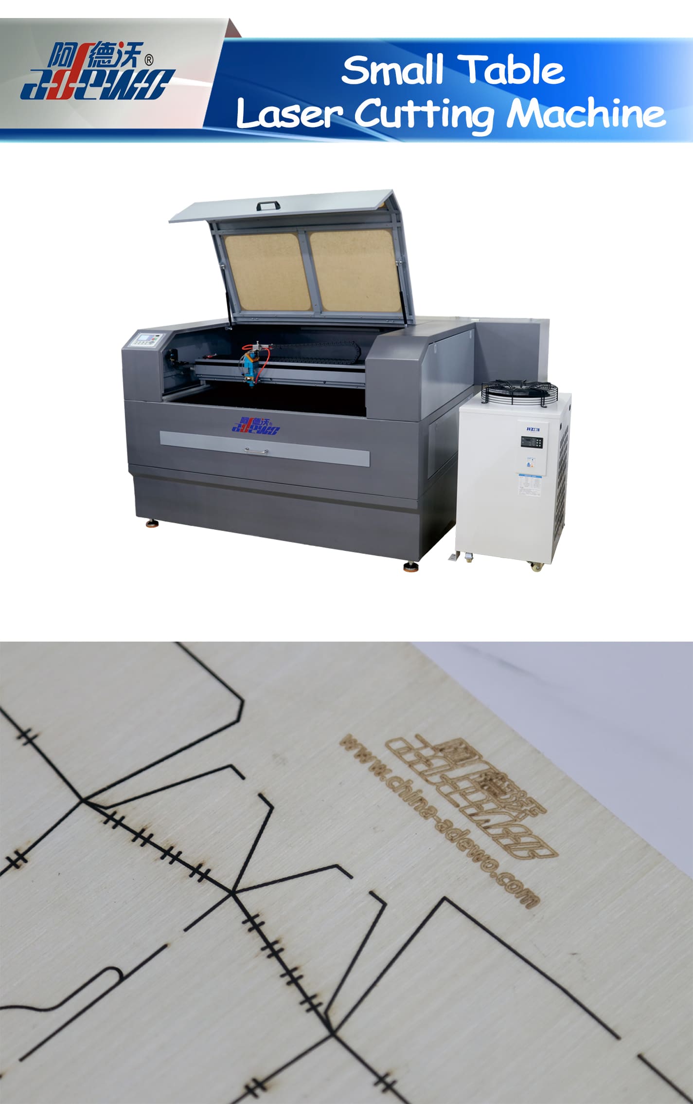 Parvus mensa laser secans apparatus