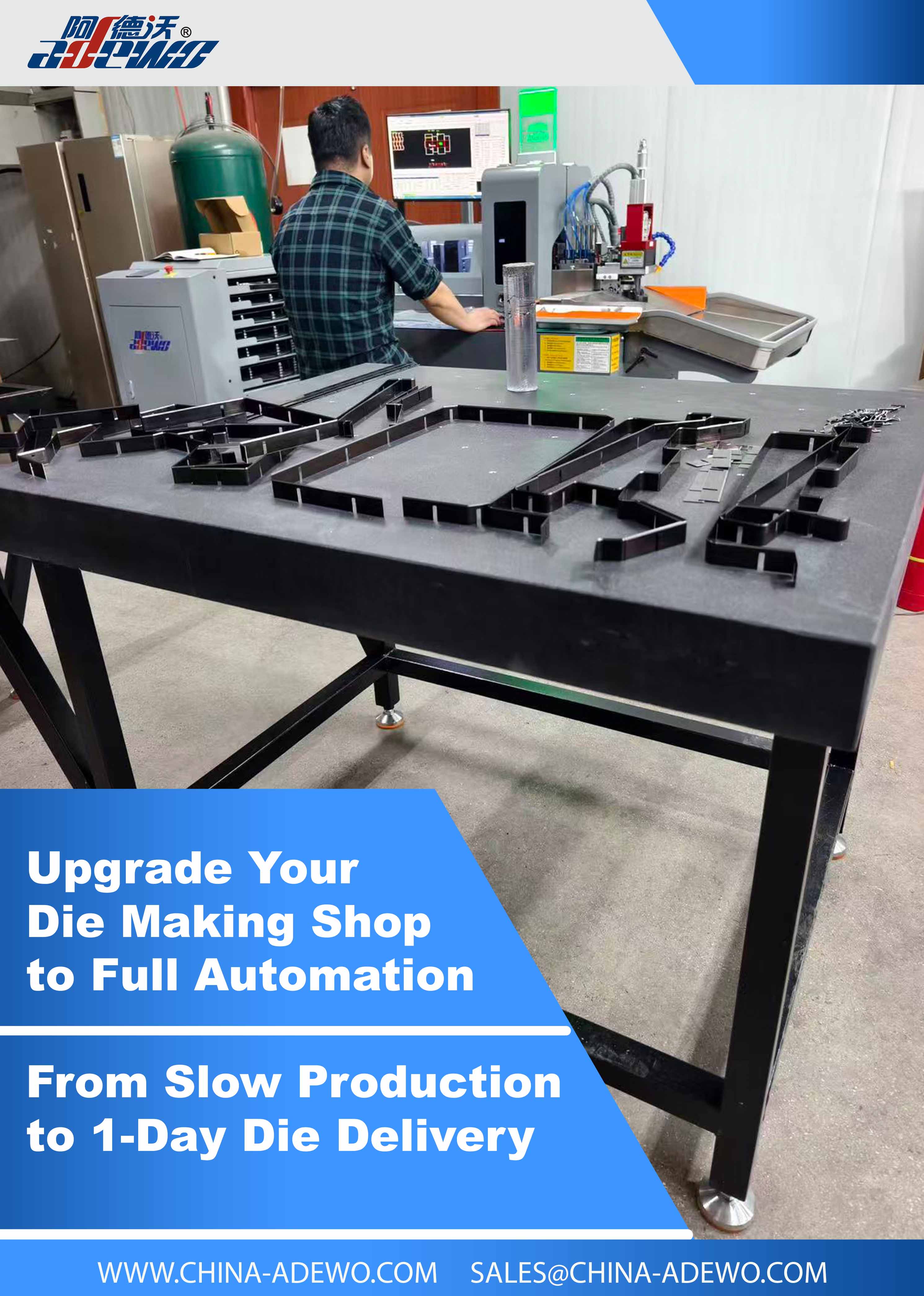 Packaging Die Maker Expands Production Capacity with ADEWO Automatic Rule Flexing Machines and Rule Secans Machine
