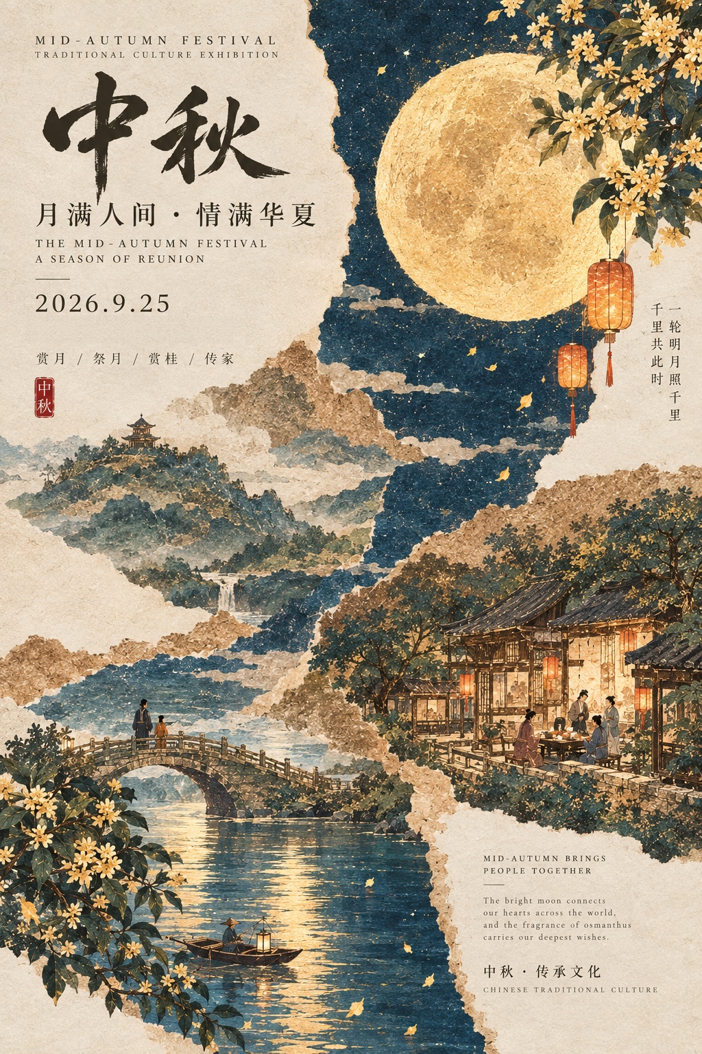 Luna clara non habet fines; laetitiam reunionis communicamus — Adewo tibi laetam medium autumni festivitatem exoptat.