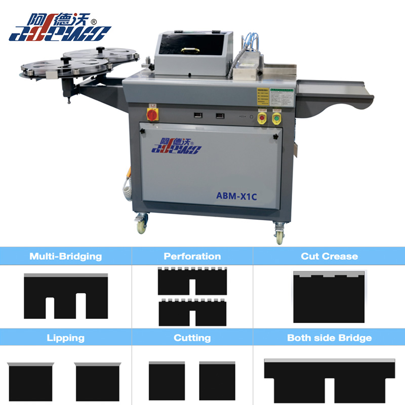 Ligne mori faciens creasing Auto secans apparatus